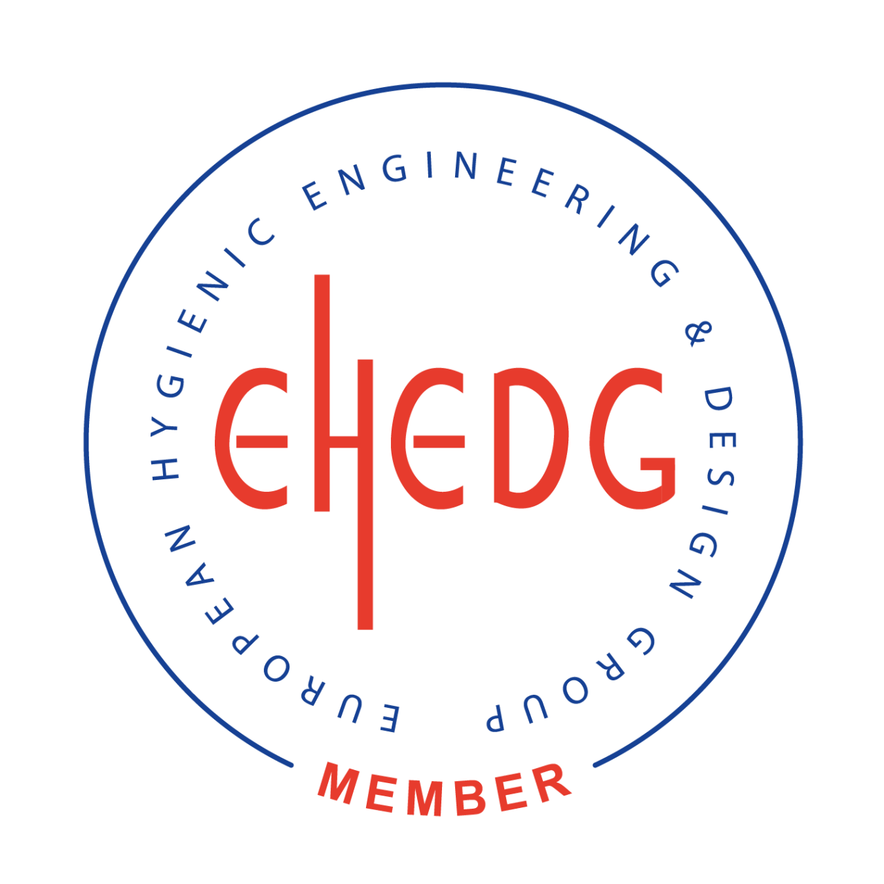 EHEDG-Mitgliedslogo –hygienisches Design.